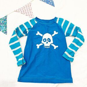 Hatley Size 4 Skull and Bones Swim Shirt